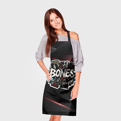 Фартук Bones logo stickers / 3D-принт – фото 3