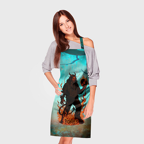 Фартук Bones в стиле демона / 3D-принт – фото 3
