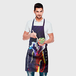Фартук кулинарный Anime OPM Saitama The Strongest Hero, цвет: 3D-принт — фото 2