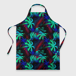 Фартук кулинарный Palm neon, цвет: 3D-принт