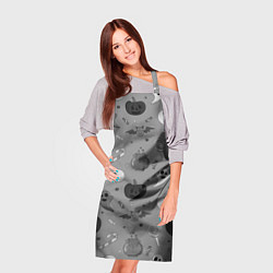 Фартук кулинарный Halloween grey, цвет: 3D-принт — фото 2
