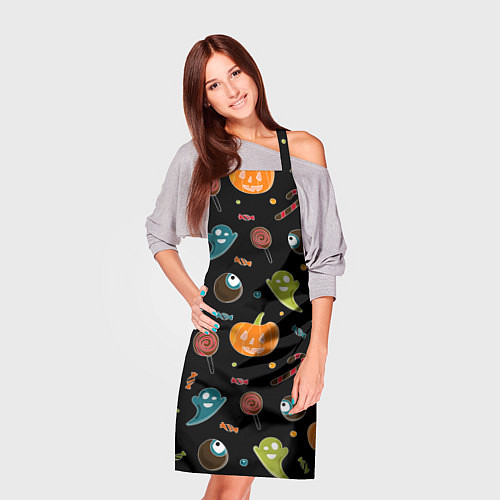 Фартук Halloween black / 3D-принт – фото 3