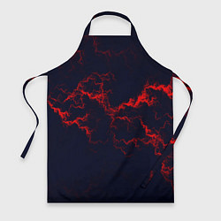 Фартук кулинарный Lightning red glow, цвет: 3D-принт
