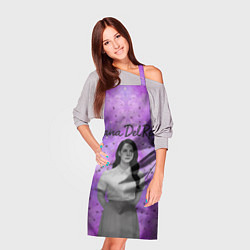Фартук кулинарный Lana Del Rey в черно-белом, цвет: 3D-принт — фото 2