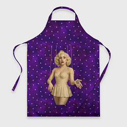 Фартук кулинарный Леди Гага марионетка, цвет: 3D-принт