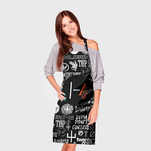Фартук Twenty one pilots rock logo / 3D-принт – фото 3