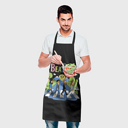 Фартук кулинарный The Beatles, мультяшный стиль, цвет: 3D-принт — фото 2
