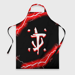 Фартук кулинарный Doom красный шторм, цвет: 3D-принт