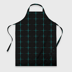 Фартук кулинарный Color black blue crosses, цвет: 3D-принт