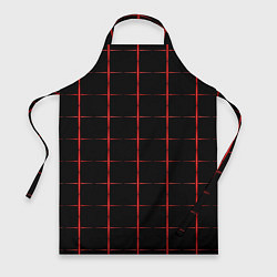 Фартук кулинарный Color black red crosses, цвет: 3D-принт