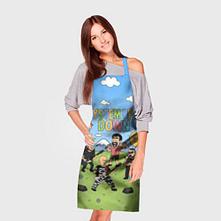 Фартук кулинарный System of a Down, мультяшный, цвет: 3D-принт — фото 2