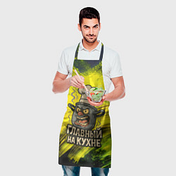 Фартук кулинарный Кастрюля - главный на кухне, цвет: 3D-принт — фото 2