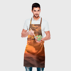 Фартук кулинарный Закат на перевале актопрак, цвет: 3D-принт — фото 2