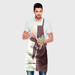 Фартук кулинарный Силуэт африканки, цвет: 3D-принт — фото 2