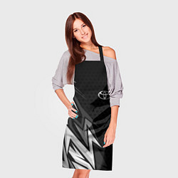 Фартук кулинарный Toyota - монохром, цвет: 3D-принт — фото 2