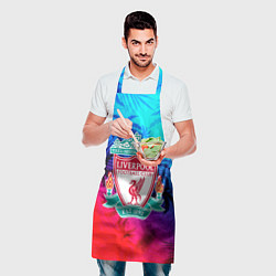 Фартук кулинарный Liverpool неоновые тропики, цвет: 3D-принт — фото 2
