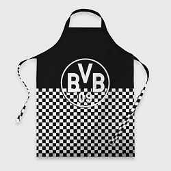 Фартук кулинарный Borussia шахматная клетка, цвет: 3D-принт