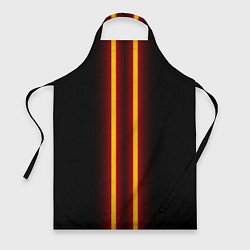 Фартук кулинарный Color neon orange blue, цвет: 3D-принт
