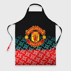 Фартук кулинарный Манчестер Юнайтед ниндзя паттерн, цвет: 3D-принт