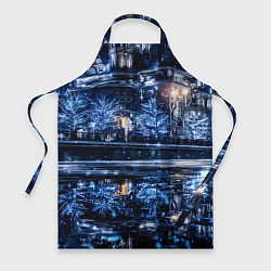 Фартук кулинарный Новогодняя ночная Москва, цвет: 3D-принт