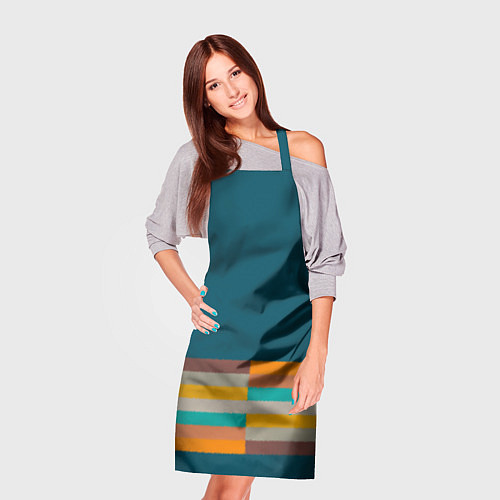 Фартук Индиго и шумовой градиент заката с текстурой / 3D-принт – фото 3