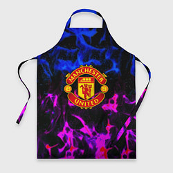 Фартук Манчестер Юнайтед огонь неон