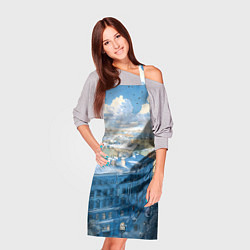 Фартук кулинарный Зимний утренний Питер, цвет: 3D-принт — фото 2