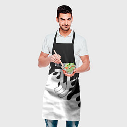 Фартук кулинарный Ювентус огонь текстура, цвет: 3D-принт — фото 2