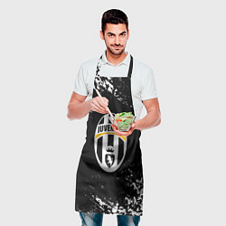 Фартук кулинарный Ювентус черепа краски, цвет: 3D-принт — фото 2
