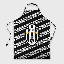 Фартук кулинарный Ювентус полосы линии спорт, цвет: 3D-принт