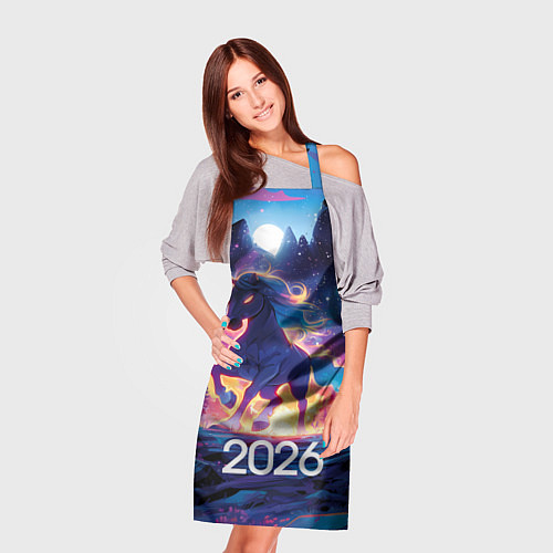 Фартук 2026 Фэнтези лошадка / 3D-принт – фото 3