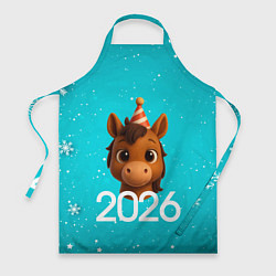 Фартук кулинарный Голова лошадки, цвет: 3D-принт