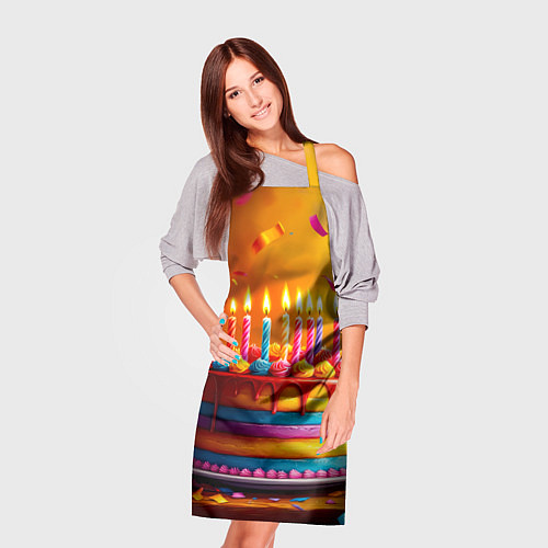 Фартук Радуга праздничного торта / 3D-принт – фото 3
