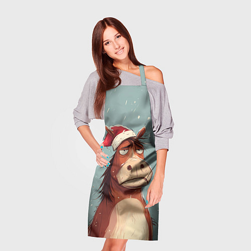 Фартук Недовольная лошадка / 3D-принт – фото 3