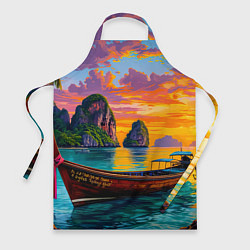 Фартук Тропический закат у скал