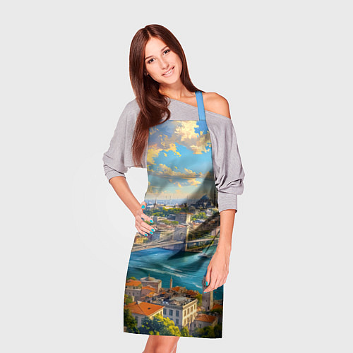 Фартук Сплетение эпох над Босфором / 3D-принт – фото 3