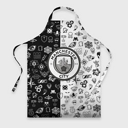 Фартук кулинарный Манчестер сити ачивки, цвет: 3D-принт