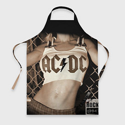 Фартук кулинарный AC/DC Girl, цвет: 3D-принт