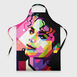 Фартук кулинарный Michael Jackson Art, цвет: 3D-принт
