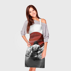 Фартук кулинарный Ярость самурая, цвет: 3D-принт — фото 2