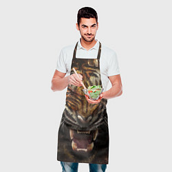 Фартук кулинарный Разъяренный тигр, цвет: 3D-принт — фото 2
