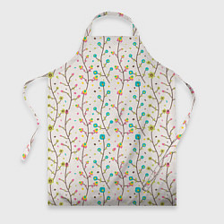 Фартук кулинарный Цветочные лианы, цвет: 3D-принт