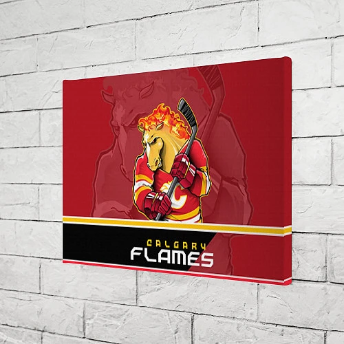 Картина прямоугольная Calgary Flames / 3D-принт – фото 3