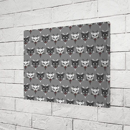 Картина прямоугольная Злые котики / 3D-принт – фото 3