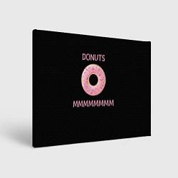 Холст прямоугольный Donuts, цвет: 3D-принт