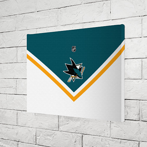 Картина прямоугольная NHL: San Jose Sharks / 3D-принт – фото 3