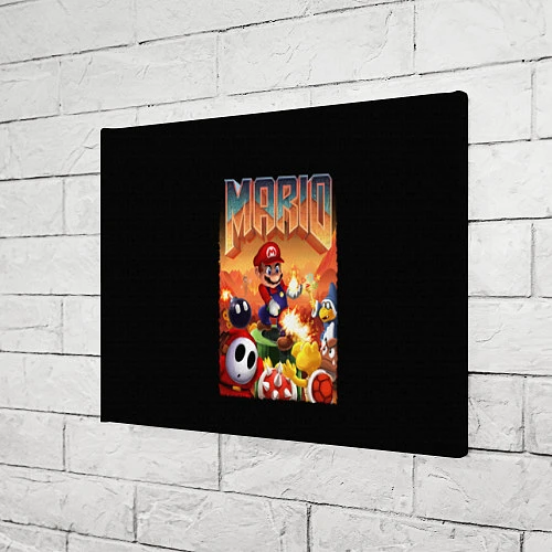 Картина прямоугольная Mario Doom / 3D-принт – фото 3