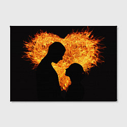 Холст прямоугольный Огненная любовь, цвет: 3D-принт — фото 2