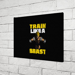 Холст прямоугольный Train Like a Beast, цвет: 3D-принт — фото 2