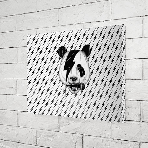 Картина прямоугольная Панда вокалист / 3D-принт – фото 3
